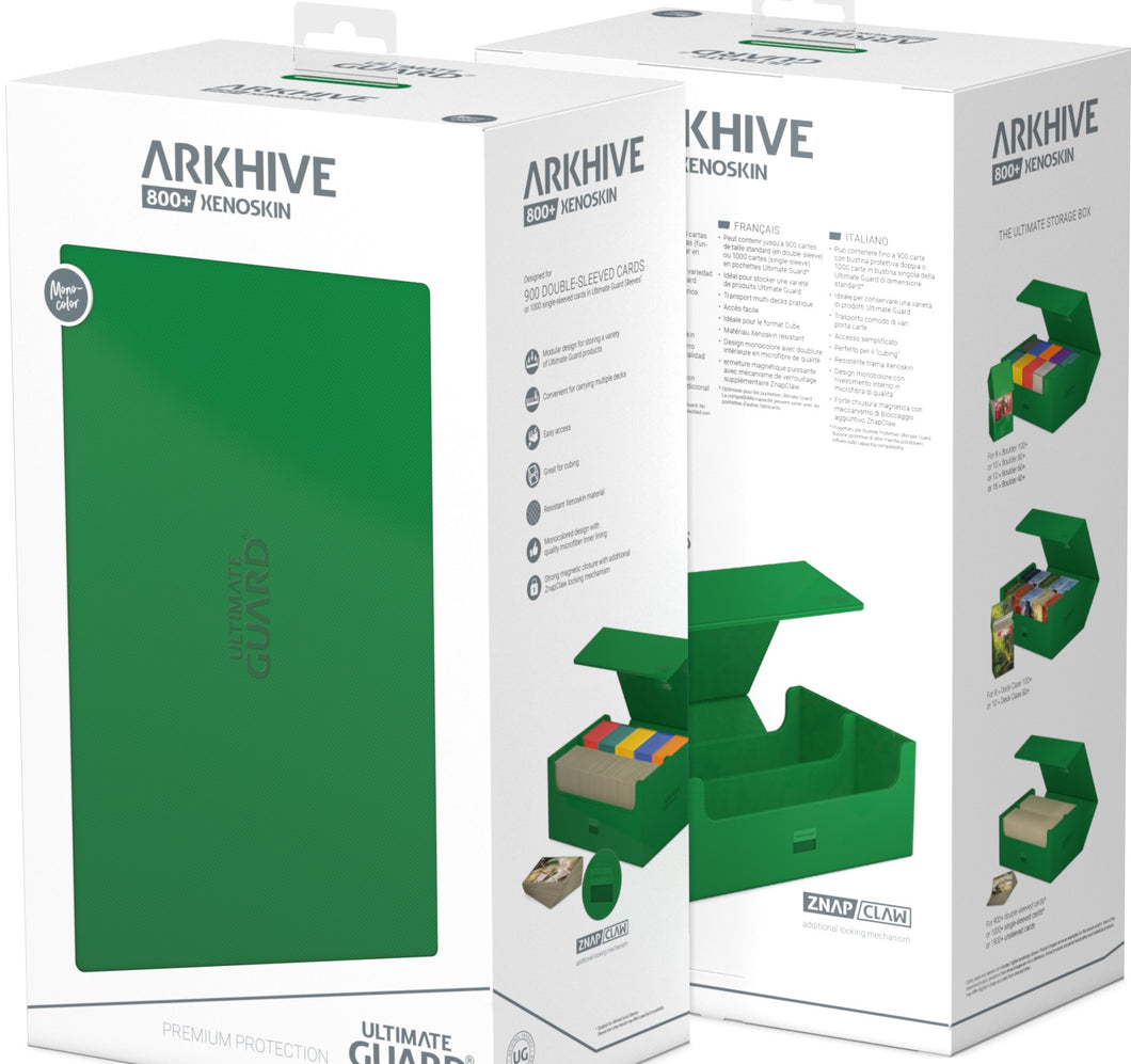 Ultimate Guard : Arkhive Xenoskin Monocolor 800+ - Green