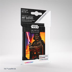 Gamegenic : Star Wars Unlimited - Sleeves 60Ct + 1 Clear Sleeves (Vader)