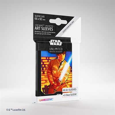 Gamegenic : Star Wars Unlimited - Sleeves 60Ct + 1 Clear Sleeves (Luke)
