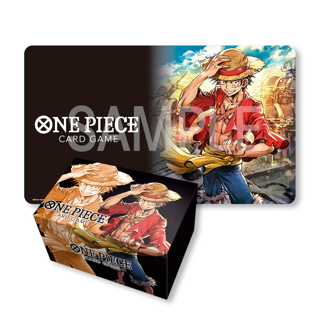 One Piece CG : Playmat and Storage Box Set - Monkey.D.Luffy