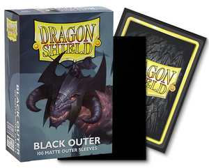 Dragon Shield : Standard Outer Sleeves Matte 100Ct - Black