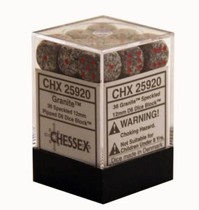 Chessex : 36D6 Speckled - Granite