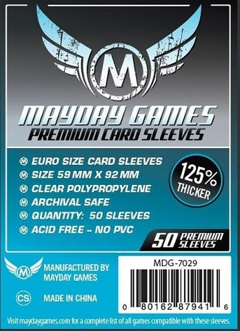 Mayday : Sleeves Thicker 59mm x 92mm 50ct