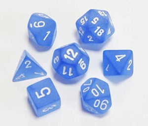 Frosted 7-Die Set Blue/White