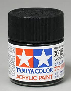 Tamiya Acrylic Paint - Semi Gloss Black