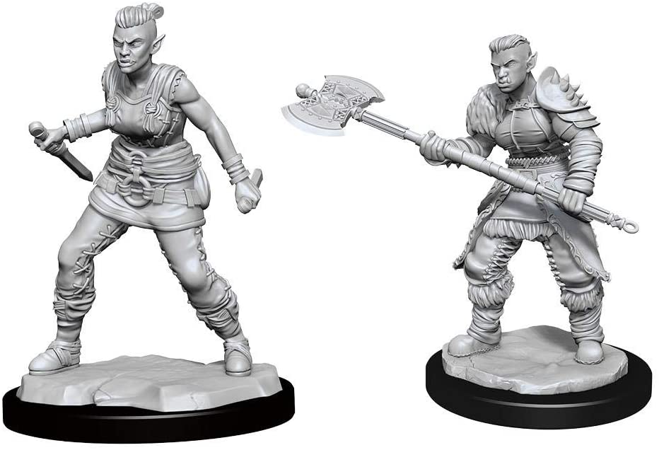 Dungeons & Dragons (D&D) : Unpainted Minis WV13 Orc Barbarian Female