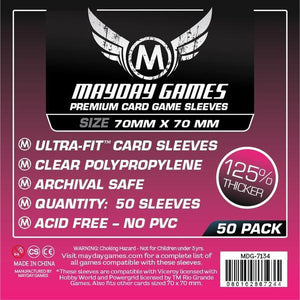 Mayday : Sleeves Thicker 70mm x 70mm 50ct