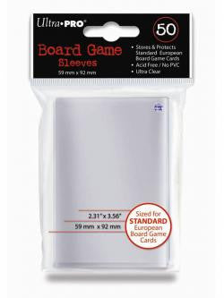 Ultra Pro : Boardgame Sleeves : Standard European 59mm x 92mm
