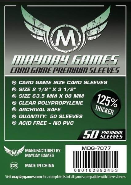 Mayday: Premium Card Game Sleeves 63.5mm x 88mm