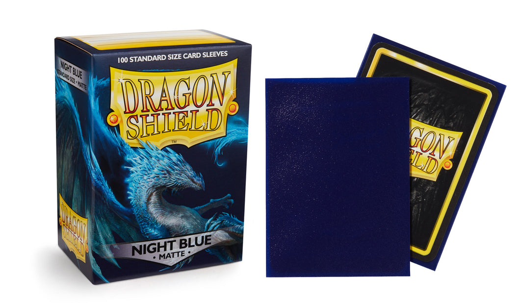 Dragon Shield : Sleeves Standard Matte 100 Ct - Night Blue