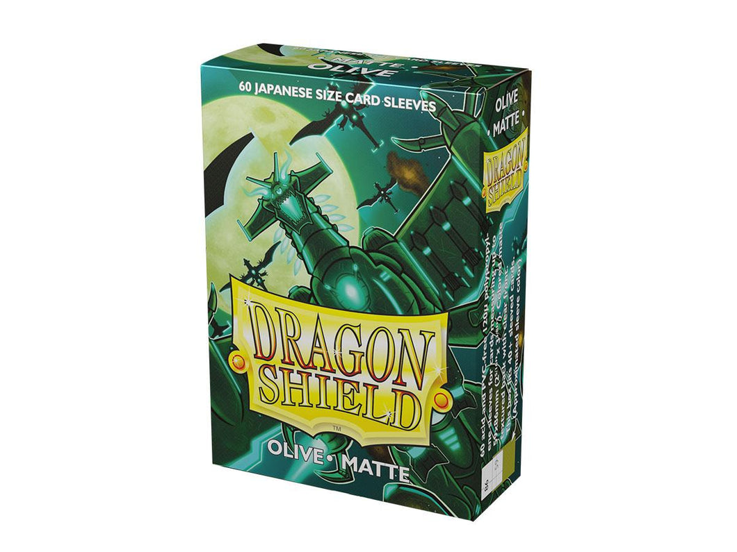 Dragon Shield : Sleeves Japanese Matte 60 Ct - Olive