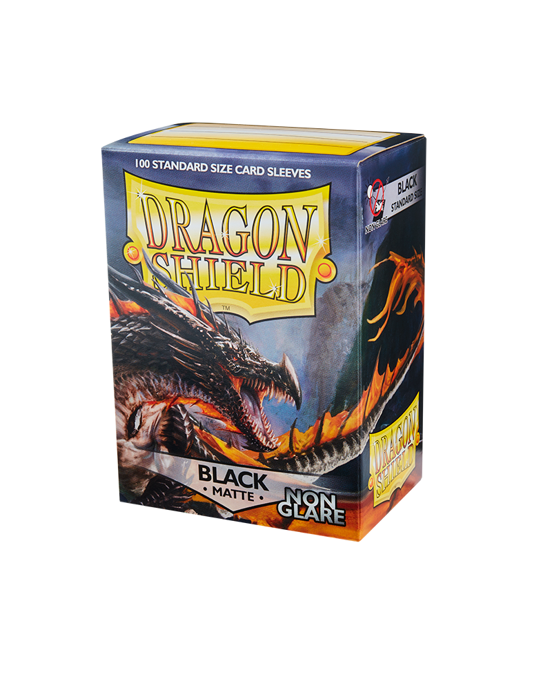 Dragon Shield : Sleeves Standard Matte Non-Glare 100ct - Black