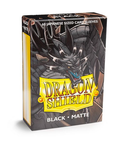 Dragon Shield : Sleeves Japanese Matte 60 Ct - Black