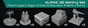 Aliens Assets and Hazards 3D Gaming Set
