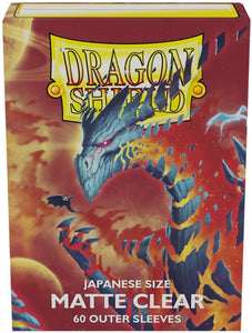 Dragon Shield : Japanese Outer Sleeves Matte Clear 60Ct