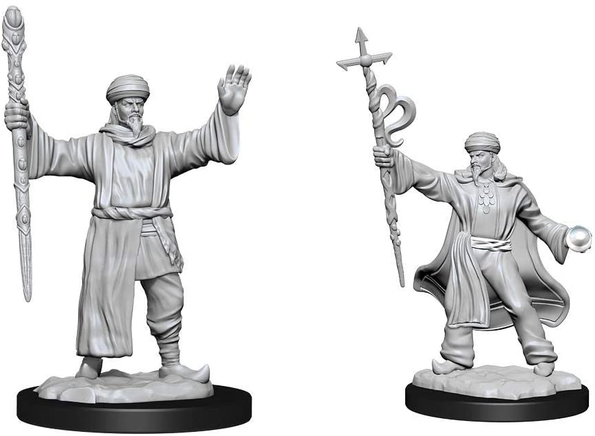 Dungeons & Dragons (D&D) : Unpainted Minis WV13 Human Wizard Male