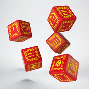Battle Dice : Orc D6 Set Red/Yellow